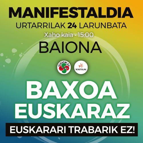 Azterketak euskaraz manifestazioa